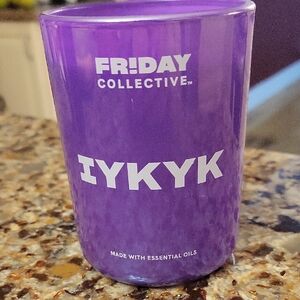 Friday Collective Purple Candle NEW